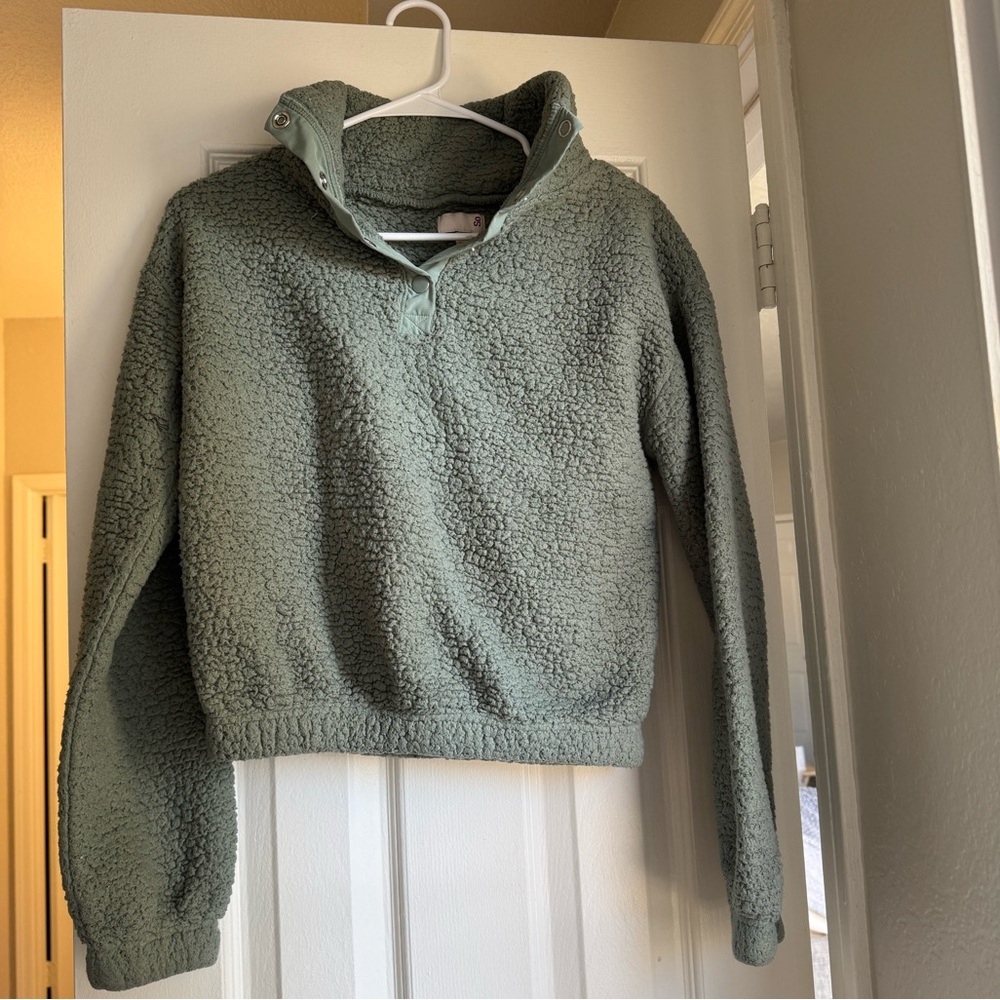 SO Women's Sage Green High Neck Sweater